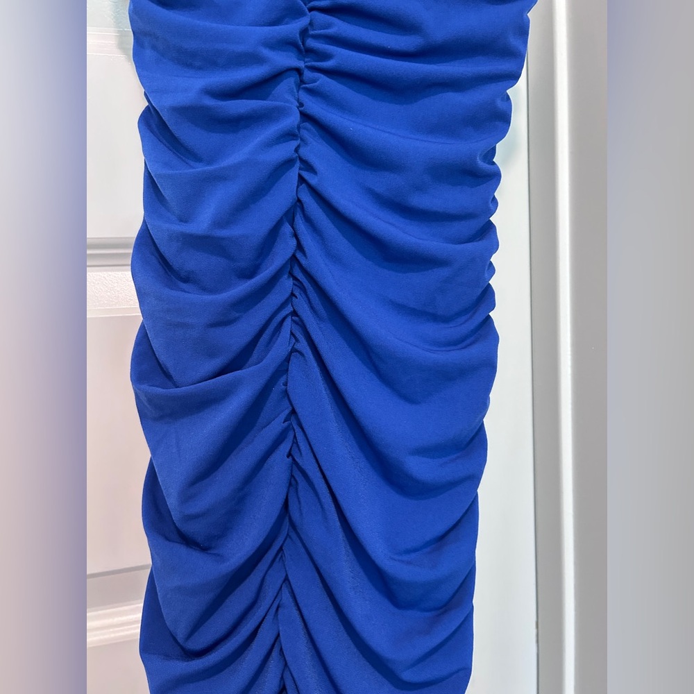 Nookie Cobalt Blue Tia Mini Bodycon Dress Soft Jersey Size Small NWT - Picture 11 of 12